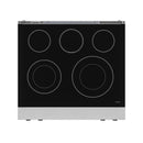 Gordon Ramsay by Thor Kitchen 30-Inch Professional Electric Range with Tilt Panel Touch Control and 6.0 Cu. Ft. Oven with Air Fryer and Self Clean in Stainless Steel with Black Trim (RSE30-BLK)