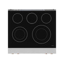 Gordon Ramsay by Thor Kitchen 3-Piece Appliance Package - 30-Inch Electric Range with Tilt Panel Touch Control, 36-Inch Refrigerator, and Dishwasher in Stainless Steel with Rose Gold Trim