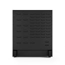 Gordon Ramsay by Thor Kitchen 3-Piece Appliance Package - 30-Inch Electric Range with Tilt Panel Touch Control, 36-Inch Refrigerator, and Dishwasher in Black with Blue Trim