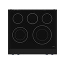 Gordon Ramsay by Thor Kitchen 30-Inch Professional Electric Range with Tilt Panel Touch Control and 6.0 Cu. Ft. Oven with Air Fryer and Self Clean in Black with Navy Blue Trim (RSE30B-BLU)