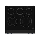 Gordon Ramsay by Thor Kitchen 3-Piece Appliance Package - 30-Inch Electric Range with Tilt Panel Touch Control, 36-Inch Refrigerator, and Dishwasher in Black with Blue Trim