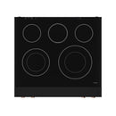 Gordon Ramsay by Thor Kitchen 30-Inch Professional Electric Range with Tilt Panel Touch Control and 6.0 Cu. Ft. Oven with Air Fryer and Self Clean in Black with Rose Gold Trim (RSE30B-RSG)