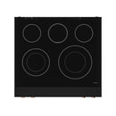Gordon Ramsay by Thor Kitchen 3-Piece Appliance Package - 30-Inch Electric Range with Tilt Panel Touch Control, 36-Inch Refrigerator, and Dishwasher in Black with Rose Gold Trim
