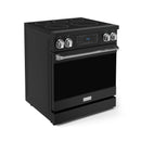 Gordon Ramsay by Thor Kitchen 3-Piece Appliance Package - 30-Inch Electric Range with Tilt Panel Touch Control, 36-Inch Refrigerator, and Dishwasher in Black with Stainless Steel Trim