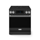 Gordon Ramsay by Thor Kitchen 3-Piece Appliance Package - 30-Inch Electric Range with Tilt Panel Touch Control, 36-Inch Refrigerator, and Dishwasher in Black with Stainless Steel Trim