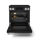 Gordon Ramsay by Thor Kitchen 30-Inch Professional Electric Range with Tilt Panel Touch Control and 6.0 Cu. Ft. Oven with Air Fryer and Self Clean in Black with Stainless Steel Trim (RSE30B-SS)