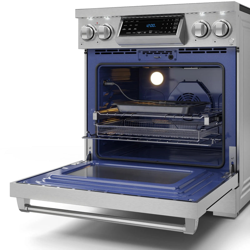 Thor Kitchen Gordon Ramsay Series 30-Inch Professional Electric Range with Tilt Panel Touch Control in Stainless Steel (RSE30)