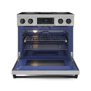 Gordon Ramsay by Thor Kitchen 36-Inch Professional Electric Range with Tilt Panel Touch Control and 6.0 Cu. Ft. Oven with Air Fryer and Self Clean in Stainless Steel with Black Trim (RSE36-BLK)