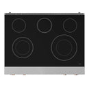 Gordon Ramsay by Thor Kitchen 36-Inch Professional Electric Range with Tilt Panel Touch Control and 6.0 Cu. Ft. Oven with Air Fryer and Self Clean in Stainless Steel with Rose Gold Trim (RSE36-RSG)