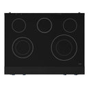 Gordon Ramsay by Thor Kitchen 36-Inch Professional Electric Range with Tilt Panel Touch Control and 6.0 Cu. Ft. Oven with Air Fryer and Self Clean in Black with Navy Blue Trim (RSE36B-BLU)