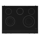Gordon Ramsay by Thor Kitchen 3-Piece Appliance Package - 36-Inch Electric Range with Tilt Panel Touch Control, 36-Inch Refrigerator, and Dishwasher in Black with Stainless Steel Trim