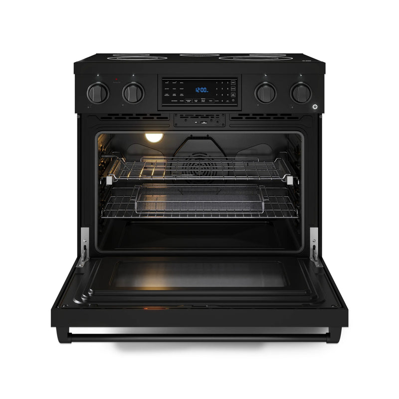 Thor Kitchen Gordon Ramsay Series 36-Inch Professional Electric Range with Tilt Panel Touch Control in Matte Black (RSE36B)
