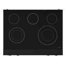 Gordon Ramsay by Thor Kitchen 3-Piece Appliance Package - 36-Inch Electric Range with Tilt Panel Touch Control, 36-Inch Refrigerator, and Dishwasher in Black