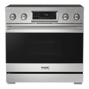 Gordon Ramsay by Thor Kitchen 3-Piece Appliance Package - 36-Inch Electric Range with Tilt Panel Touch Control, 36-Inch Refrigerator, and Dishwasher in Stainless Steel