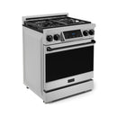 Gordon Ramsay by Thor Kitchen 30-Inch Professional Natural Gas Range with Tilt Panel Touch Control with 4.55 Cu. Ft. Self Clean Oven in Stainless Steel with Black Trim (RSG30-BLK)