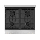 Gordon Ramsay by Thor Kitchen 3-Piece Appliance Package - 30-Inch Gas Range with Tilt Panel, 36-Inch Refrigerator, and Dishwasher in Stainless Steel with Bronze Trim