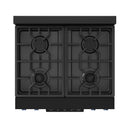 Gordon Ramsay by Thor Kitchen 30-Inch Professional Gas Range with Liquid Propane Kit, and Tilt Panel Touch Control with 4.55 Cu. Ft. Self Clean Oven in Black with Navy Blue Trim (RSG30B-BLU-LP)