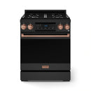 Gordon Ramsay by Thor Kitchen 30-Inch Professional Gas Range with Liquid Propane Kit, and Tilt Panel Touch Control with 4.55 Cu. Ft. Self Clean Oven in Black with Rose Gold Trim (RSG30B-RSG-LP)