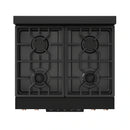 Gordon Ramsay by Thor Kitchen 3-Piece Appliance Package - 30-Inch Gas Range with Tilt Panel, 36-Inch Refrigerator, and Dishwasher in Black with Rose Gold Trim