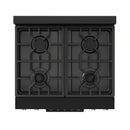 Gordon Ramsay by Thor Kitchen 3-Piece Appliance Package - 30-Inch Gas Range with Liquid Propane Kit, Tilt Panel, 36-Inch Refrigerator, and Dishwasher in Black with Rose Gold Trim