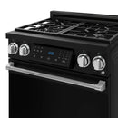 Gordon Ramsay by Thor Kitchen 30-Inch Professional Natural Gas Range with Tilt Panel Touch Control with 4.55 Cu. Ft. Self Clean Oven in Black with Stainless Steel Trim (RSG30B-SS)