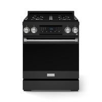 Gordon Ramsay by Thor Kitchen 30-Inch Professional Gas Range with Liquid Propane Kit, and Tilt Panel Touch Control with 4.55 Cu. Ft. Self Clean Oven in Black with Stainless Steel Trim (RSG30B-SS-LP)