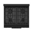 Gordon Ramsay by Thor Kitchen 3-Piece Appliance Package - 30-Inch Gas Range with Tilt Panel, 36-Inch Refrigerator, and Dishwasher in Black with Stainless Steel Trim