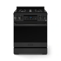 Gordon Ramsay by Thor Kitchen 30-Inch Professional Gas Range with Liquid Propane Kit, and Tilt Panel Touch Control with 4.55 Cu. Ft. Self Clean Oven in Black (RSG30B-LP)