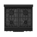 Gordon Ramsay by Thor Kitchen 3-Piece Appliance Package - 30-Inch Gas Range with Tilt Panel, 36-Inch Refrigerator, and Dishwasher in Black