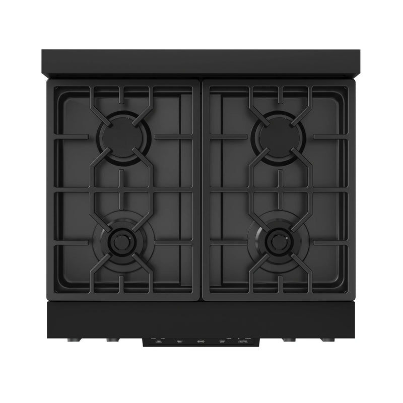 Thor Kitchen Gordon Ramsay 3-Piece Appliance Package - 30-Inch Gas Range with Tilt Panel, 36-Inch Refrigerator, and Dishwasher in Black