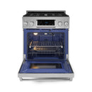 Gordon Ramsay by Thor Kitchen 3-Piece Appliance Package - 30-Inch Gas Range with Tilt Panel, 36-Inch Refrigerator, and Dishwasher in Stainless Steel
