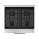 Gordon Ramsay by Thor Kitchen 3-Piece Appliance Package - 30-Inch Gas Range with Liquid Propane Kit, Tilt Panel, 36-Inch Refrigerator, and Dishwasher in Stainless Steel with Black Trim