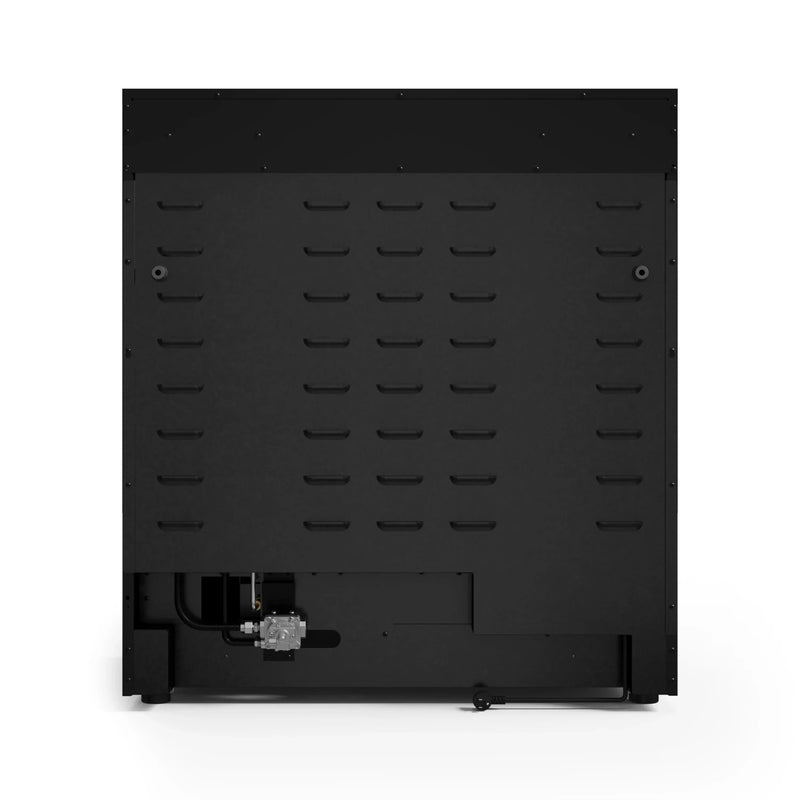 Gordon Ramsay by Thor Kitchen 3-Piece Appliance Package - 36-Inch Gas Range with Liquid Propane Kit, Tilt Panel, 36-Inch Refrigerator, and Dishwasher in Black