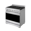 Gordon Ramsay by Thor Kitchen 36-inch Professional Natural Gas Range with Tilt Panel Touch Control and 6.0 Cu. Ft. Self Clean Oven in Stainless Steel (RSG36P)
