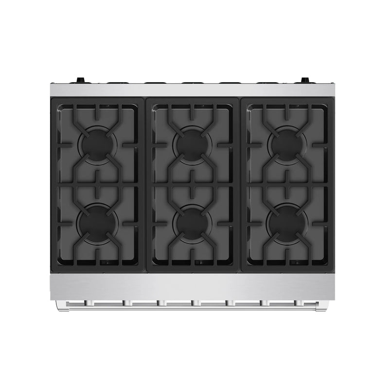 Gordon Ramsay by Thor Kitchen 36-inch Professional Natural Gas Range with Tilt Panel Touch Control and 6.0 Cu. Ft. Self Clean Oven in Stainless Steel (RSG36P)