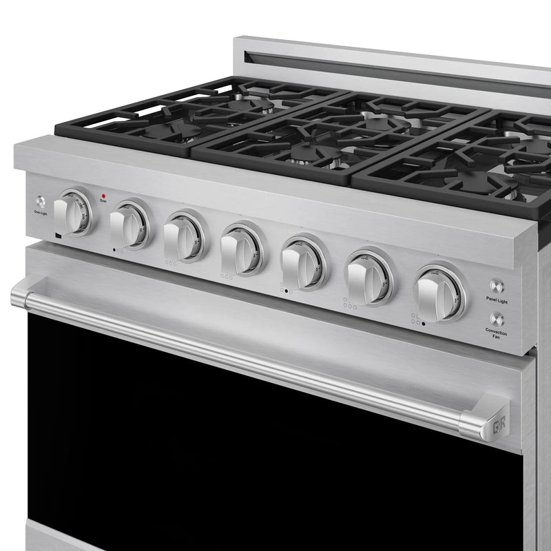 Gordon Ramsay by Thor Kitchen 36-inch Professional Natural Gas Range with Tilt Panel Touch Control and 6.0 Cu. Ft. Self Clean Oven in Stainless Steel (RSG36P)