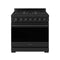 Gordon Ramsay by Thor Kitchen 36-inch Professional Natural Gas Range with Tilt Panel Touch Control and 6.0 Cu. Ft. Self Clean Oven in Black (RSG36PB)