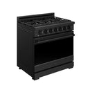 Gordon Ramsay by Thor Kitchen 36-inch Professional Natural Gas Range with Tilt Panel Touch Control and 6.0 Cu. Ft. Self Clean Oven in Black (RSG36PB)