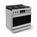 Gordon Ramsay by Thor Kitchen 3-Piece Appliance Package - 36-Inch Gas Range with Tilt Panel, 36-Inch Refrigerator, and Dishwasher in Stainless Steel
