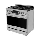 Gordon Ramsay by Thor Kitchen 3-Piece Appliance Package - 36-Inch Gas Range with Liquid Propane Kit, Tilt Panel, 36-Inch Refrigerator, and Dishwasher in Stainless Steel