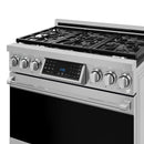 Gordon Ramsay by Thor Kitchen 3-Piece Appliance Package - 36-Inch Gas Range with Liquid Propane Kit, Tilt Panel, 36-Inch Refrigerator, and Dishwasher in Stainless Steel