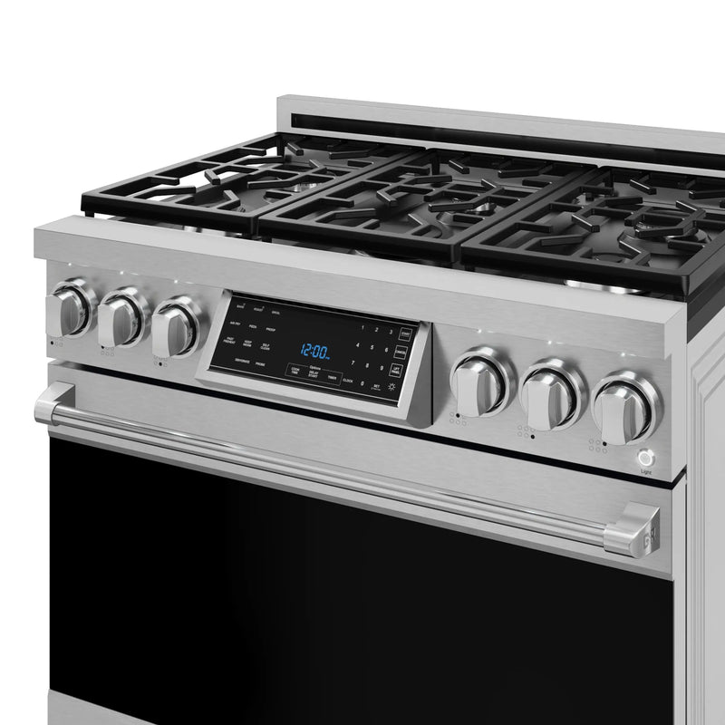 Gordon Ramsay by Thor Kitchen 36-Inch Professional Natural Gas Range with Tilt Panel Touch Control in Stainless Steel (RSG36)