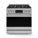 Gordon Ramsay by Thor Kitchen 3-Piece Appliance Package - 36-Inch Gas Range with Liquid Propane Kit, Tilt Panel, 36-Inch Refrigerator, and Dishwasher in Stainless Steel