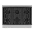 Gordon Ramsay by Thor Kitchen 3-Piece Appliance Package - 36-Inch Gas Range with Tilt Panel, 36-Inch Refrigerator, and Dishwasher in Stainless Steel with Rose Gold Trim