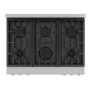 Gordon Ramsay by Thor Kitchen 3-Piece Appliance Package - 36-Inch Gas Range with Liquid Propane Kit, Tilt Panel, 36-Inch Refrigerator, and Dishwasher in Stainless Steel with Rose Gold Trim