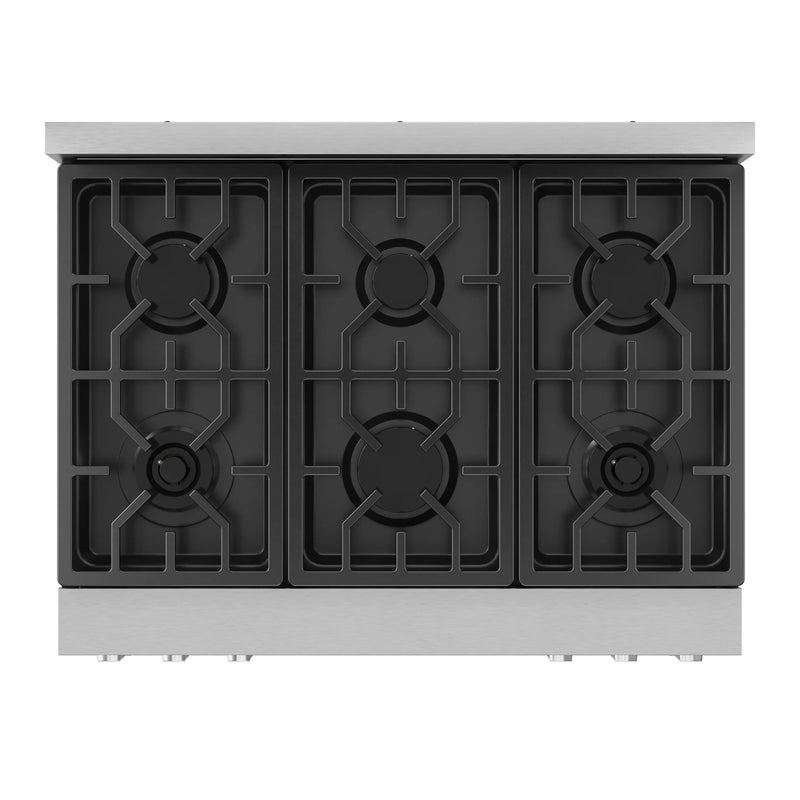 Gordon Ramsay by Thor Kitchen 36-Inch Professional Natural Gas Range with Tilt Panel Touch Control in Stainless Steel (RSG36)