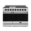 Gordon Ramsay by Thor Kitchen 48-Inch Professional Natural Gas Range with 6.8 Cu. Ft. Double Oven in Stainless Steel with Black Trim (RSG48E-BLK)