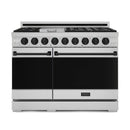 Gordon Ramsay by Thor Kitchen 3-Piece Appliance Package - 48-Inch Gas Range with Liquid Propane Kit with Double Oven, 36-Inch Refrigerator, and Dishwasher in Stainless Steel with Black Trim