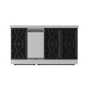 Gordon Ramsay by Thor Kitchen 48-Inch Professional Natural Gas Range with 6.8 Cu. Ft. Double Oven in Stainless Steel with Black Trim (RSG48E-BLK)