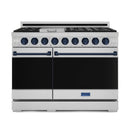 Gordon Ramsay by Thor Kitchen 3-Piece Appliance Package - 48-Inch Gas Range with Double Oven, 36-Inch Refrigerator, and Dishwasher in Stainless Steel with Blue Trim